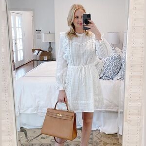 MAJE White Lace Dress
